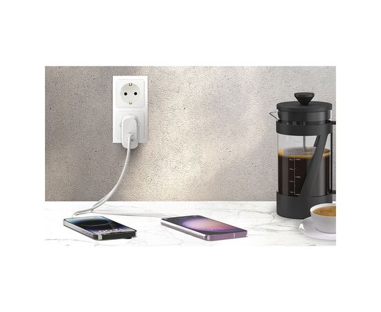 Зарядное устройство Belkin 30W 2хUSB-С PD PPS white (WCB010VFWH), изображение 2 Зарядное устройство Belkin 30W 2хUSB-С PD PPS white (WCB010VFWH), изображение 2