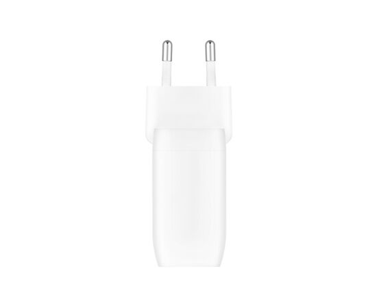 Зарядное устройство Belkin 30W 2хUSB-С PD PPS white (WCB010VFWH), изображение 3 Зарядное устройство Belkin 30W 2хUSB-С PD PPS white (WCB010VFWH), изображение 3