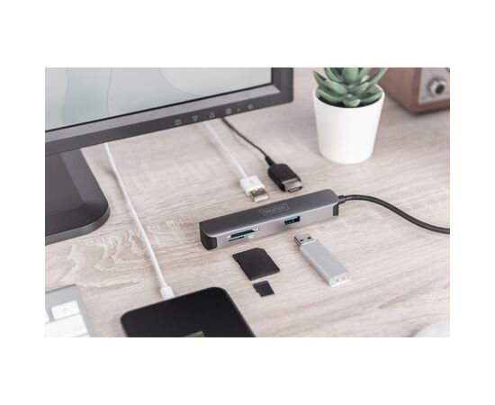 Концентратор Digitus Travel USB-C 5 Port (DA-70891), изображение 7 Концентратор Digitus Travel USB-C 5 Port (DA-70891), изображение 7