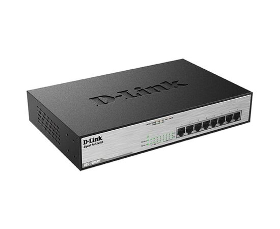Коммутатор сетевой D-Link DGS-1008MP, изображение 3 Коммутатор сетевой D-Link DGS-1008MP, изображение 3