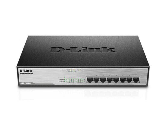 Комутатор мережевий D-Link DGS-1008MP