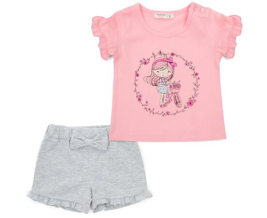 Набор детской одежды Breeze с девочкой (18595-98G-pink)