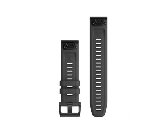 Ремешок для смарт-часов Garmin fenix 6 solar 22mm QuickFit Slate Gray Silicone (010-12863-22), изображение 2 Ремешок для смарт-часов Garmin fenix 6 solar 22mm QuickFit Slate Gray Silicone (010-12863-22), изображение 2