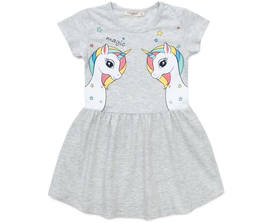 Платье POP FASHION с единорогом (6834-116G-gray)