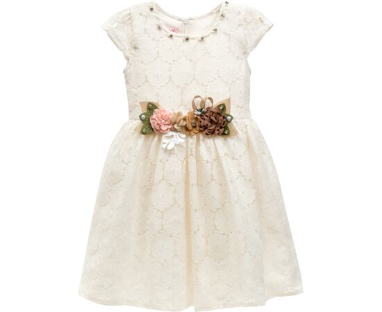 Платье Tivido праздничное с украшением (2173-152G-cream)