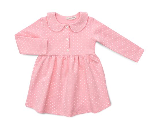 Платье POP FASHION в горошек (6781-92G-pink)