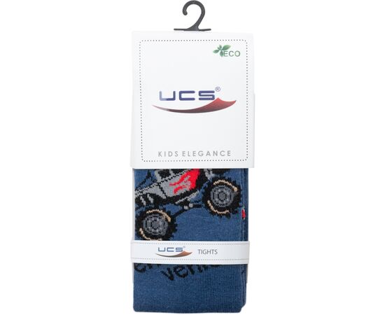 Колготки UCS Socks с машиной (M0C0301-1245-3B-blue), изображение 3 Колготки UCS Socks с машиной (M0C0301-1245-3B-blue), изображение 3