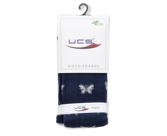 Колготки UCS Socks с бабочками (M0C0301-2110-110G-blue), изображение 2 Колготки UCS Socks с бабочками (M0C0301-2110-110G-blue), изображение 2