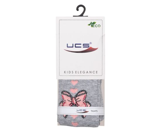 Колготки UCS Socks с бантом (M0C0301-2192-146G-gray), изображение 2 Колготки UCS Socks с бантом (M0C0301-2192-146G-gray), изображение 2