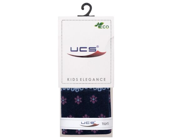 Колготки UCS Socks с цветочками (M0C0301-2289-86G-blue)