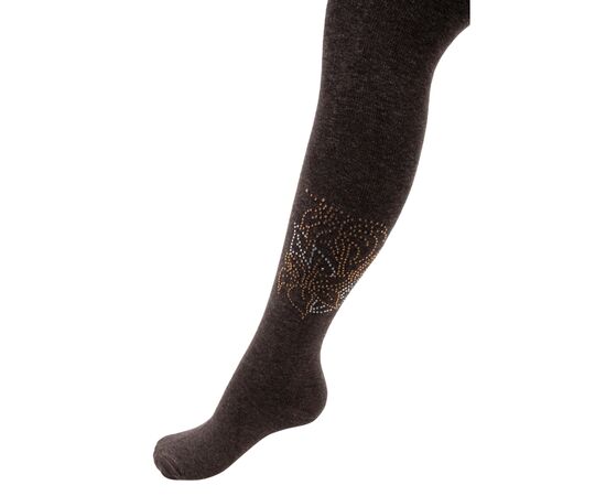 Колготки UCS Socks с цветами из страз (M0C0302-1041-134G-brown)