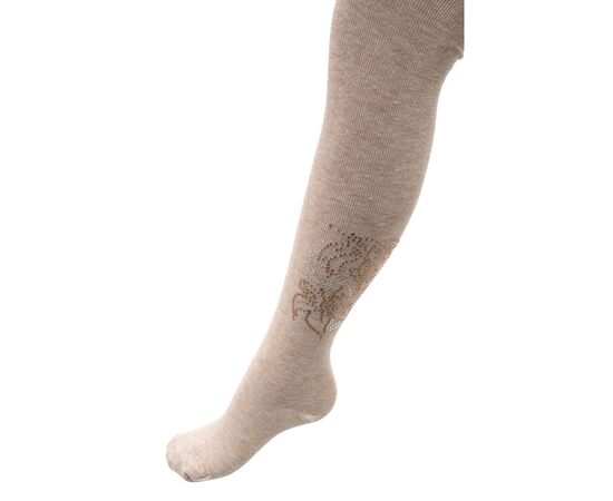 Колготки UCS Socks с цветами из страз (M0C0302-1041-122G-beige)