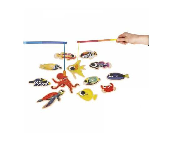 Настільна гра Janod Магнитная рыбалка. Тропики (J08154), зображення 3 Настільна гра Janod Магнитная рыбалка. Тропики (J08154), зображення 3