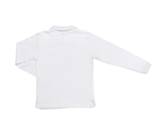 Футболка детская A-Yugi поло с длинным рукавом (4211-116B-white), изображение 2 Футболка детская A-Yugi поло с длинным рукавом (4211-116B-white), изображение 2