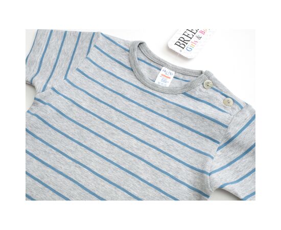Футболка детская Breeze в полоску (791-98-gray), изображение 3 Футболка детская Breeze в полоску (791-98-gray), изображение 3
