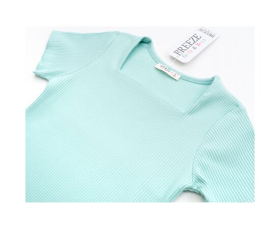 Футболка детская Breeze в рубчик (18706-152G-mint), изображение 3 Футболка детская Breeze в рубчик (18706-152G-mint), изображение 3