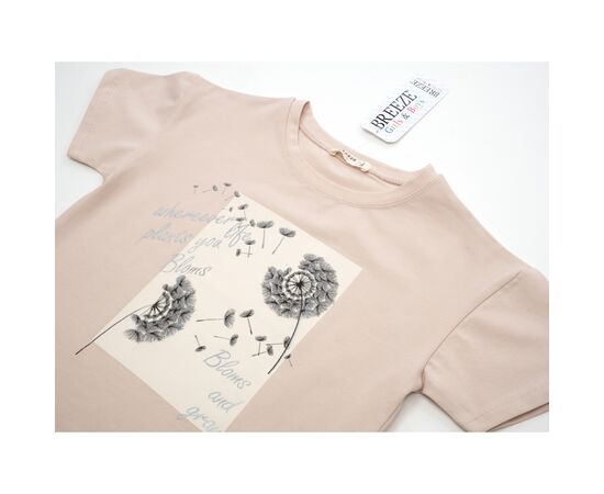 Футболка детская Breeze с одуванчиками (18763-164G-beige), изображение 3 Футболка детская Breeze с одуванчиками (18763-164G-beige), изображение 3