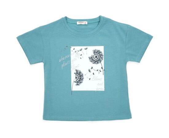 Футболка детская Breeze с одуванчиками (18763-152G-mint)