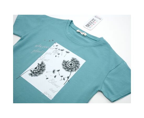 Футболка детская Breeze с одуванчиками (18763-164G-mint), зображення 3 Футболка детская Breeze с одуванчиками (18763-164G-mint), зображення 3