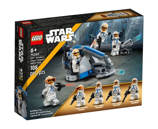 Конструктор LEGO Star Wars Клоны-пехотинцы Асоки 332-го батальона. Боевой набор 108 деталей (75359)