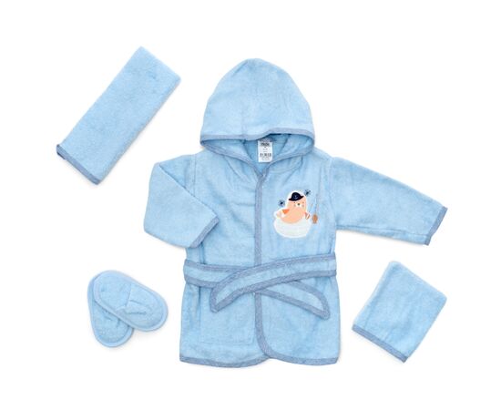 Детский халат Bibaby махровый (66189-86B-blue), изображение 2 Детский халат Bibaby махровый (66189-86B-blue), изображение 2
