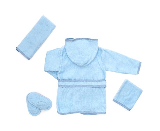 Детский халат Bibaby махровый (66189-86B-blue), изображение 3 Детский халат Bibaby махровый (66189-86B-blue), изображение 3