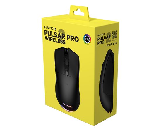 Мышка Hator Pulsar 2 PRO Wireless Black (HTM-530), изображение 6 Мышка Hator Pulsar 2 PRO Wireless Black (HTM-530), изображение 6