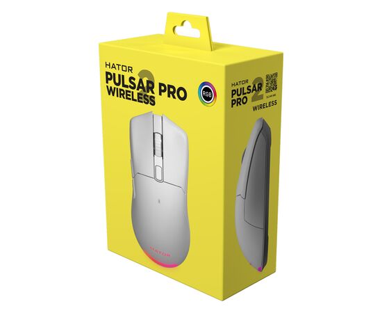 Мышка Hator Pulsar 2 PRO Wireless White (HTM-531), изображение 6 Мышка Hator Pulsar 2 PRO Wireless White (HTM-531), изображение 6