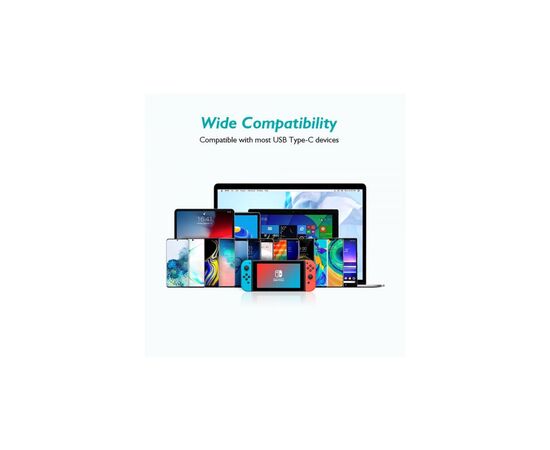 Дата кабель USB 2.0 Type-C to Type-C 1.0m Choetech (CC0002-WH), изображение 8 Дата кабель USB 2.0 Type-C to Type-C 1.0m Choetech (CC0002-WH), изображение 8