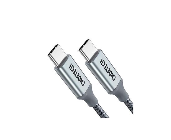 Дата кабель USB 2.0 Type-C to Type-C 1.8m 100W Choetech (XCC-1002-GY)