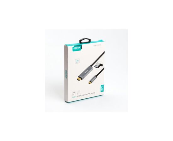 Дата кабель USB-C to HDMI 1.8m 4K60Hz Choetech (XCH-M180GY), изображение 8 Дата кабель USB-C to HDMI 1.8m 4K60Hz Choetech (XCH-M180GY), изображение 8