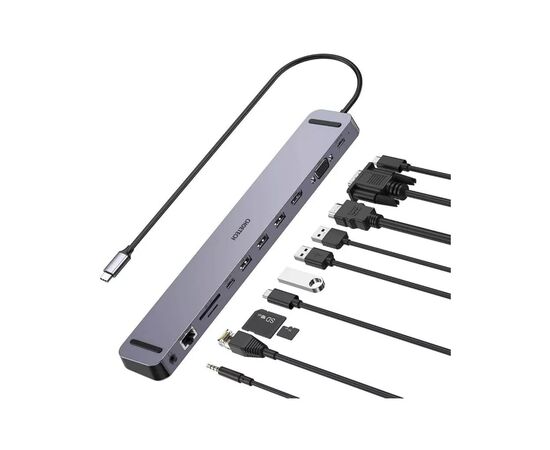 Концентратор Choetech USB-C 11-in-1 (HUB-M20-GY)