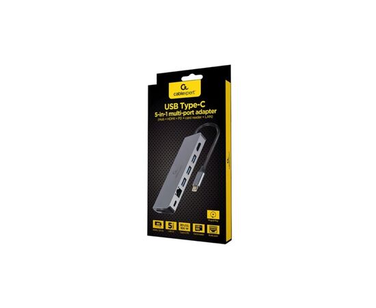 Концентратор Choetech USB-C 5-in-1 (A-CM-COMBO5-05), изображение 5 Концентратор Choetech USB-C 5-in-1 (A-CM-COMBO5-05), изображение 5