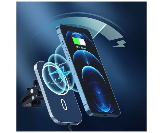 Зарядное устройство Choetech QI 15W compatible MagSafe (T200-F-201BK), изображение 5 Зарядное устройство Choetech QI 15W compatible MagSafe (T200-F-201BK), изображение 5