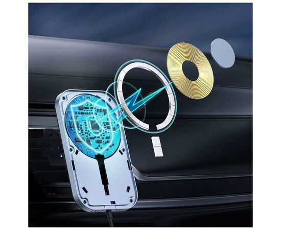 Зарядное устройство Choetech QI 15W compatible MagSafe (T200-F-201BK), изображение 6 Зарядное устройство Choetech QI 15W compatible MagSafe (T200-F-201BK), изображение 6