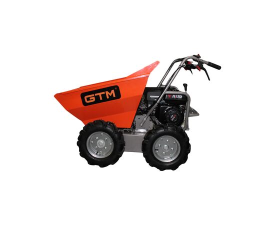 Тележка грузовая GTM самоходный на колесах (дампер) 300кг/бенз.6л.с (T30), изображение 3 Тележка грузовая GTM самоходный на колесах (дампер) 300кг/бенз.6л.с (T30), изображение 3