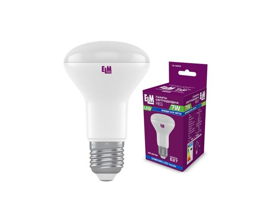 Лампочка ELM R63 7W PA10 E27 4000К (18-0053.)