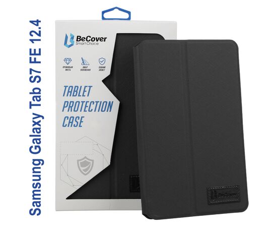 Чехол для планшета BeCover Samsung Tab S7 FE 12.4 SM-T730/SM-T735/S8 Plus 5G SM-X800/SM-X806 Black (706711)