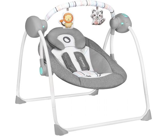 Кресло-качалка Lionelo Ruben Grey Turquoise (LO-RUBEN STONE GREY TURQUOISE), изображение 3