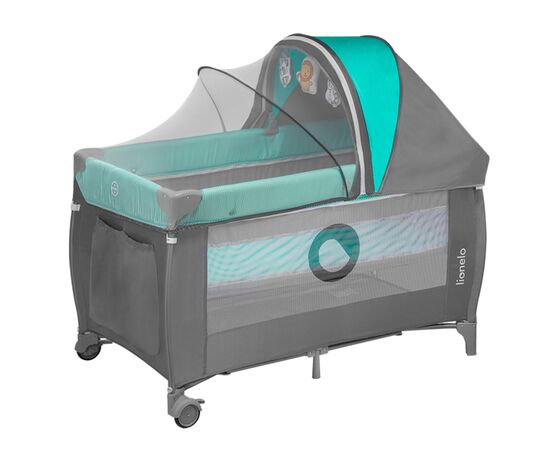 Детский манеж Lionelo Sven Plus Turquoise-grey (LO-SVEN PLUS TURQUOISE GREY), изображение 2 Детский манеж Lionelo Sven Plus Turquoise-grey (LO-SVEN PLUS TURQUOISE GREY), изображение 2