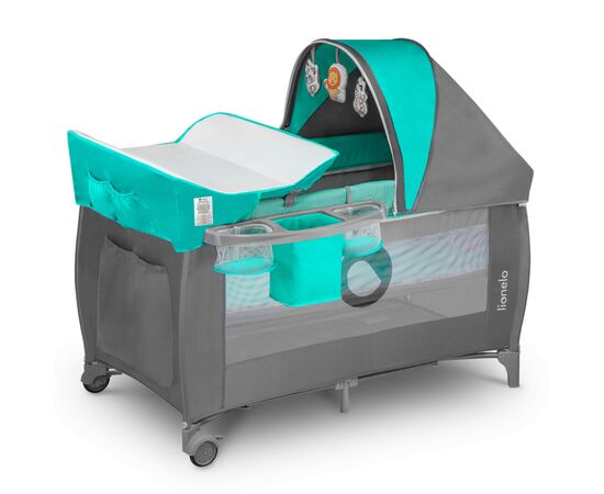 Детский манеж Lionelo Sven Plus Turquoise-grey (LO-SVEN PLUS TURQUOISE GREY)
