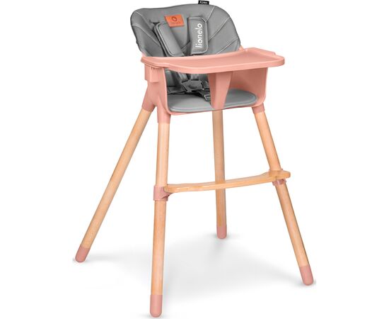 Стульчик для кормления Lionelo Koen pink rose (LO-KOEN PINK ROSE), изображение 2 Стульчик для кормления Lionelo Koen pink rose (LO-KOEN PINK ROSE), изображение 2