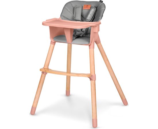 Стульчик для кормления Lionelo Koen pink rose (LO-KOEN PINK ROSE), изображение 4 Стульчик для кормления Lionelo Koen pink rose (LO-KOEN PINK ROSE), изображение 4