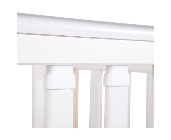 Кроватка Klups Iwo с ящиком и перегородкой 120 х 60 см Белая (IWO3), изображение 6