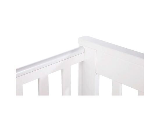 Кроватка Klups Iwo с ящиком и перегородкой 120 х 60 см Белая (IWO3), изображение 8