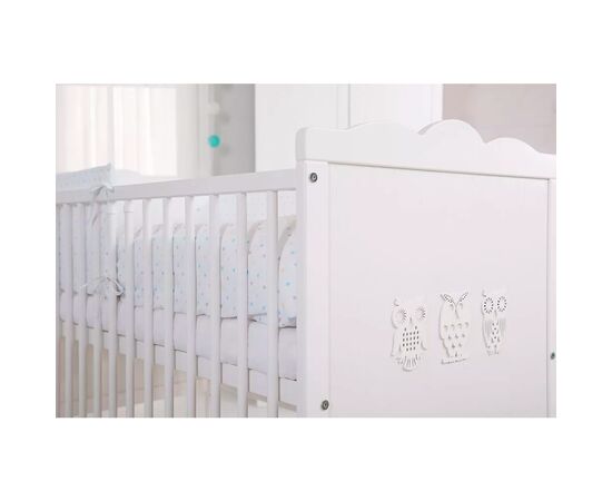 Кроватка Klups Marsell 120 х 60 см Белая (MARSELL3), изображение 2 Кроватка Klups Marsell 120 х 60 см Белая (MARSELL3), изображение 2