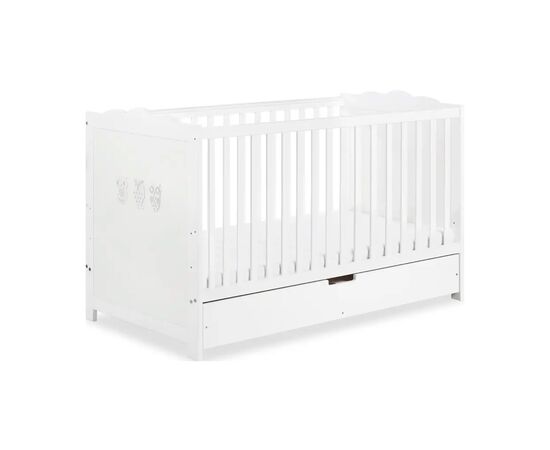 Кроватка Klups Marsell с ящиком и перегородкой 140 х 70 см Белая (MARSELL2), изображение 2 Кроватка Klups Marsell с ящиком и перегородкой 140 х 70 см Белая (MARSELL2), изображение 2