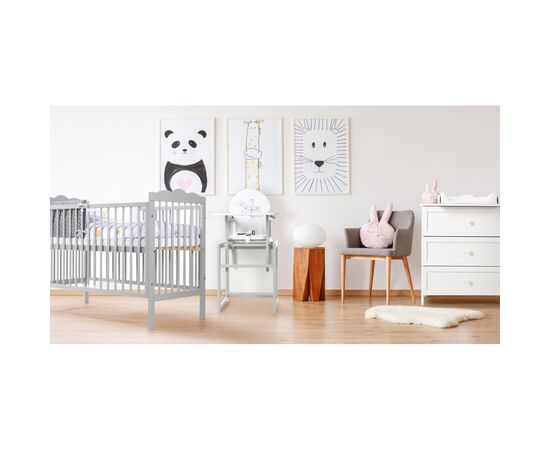 Кроватка Klups Oliver 120 х 60 см Серая (OLIVER1), изображение 2 Кроватка Klups Oliver 120 х 60 см Серая (OLIVER1), изображение 2