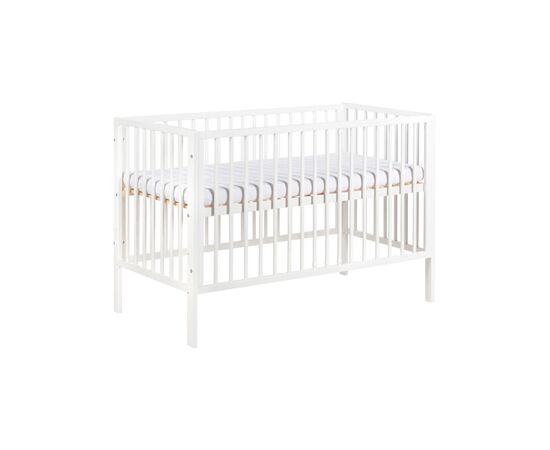 Ліжечко Klups Timi з перегородкою 120 х 60 см Біле (TIMI2)