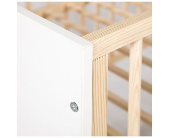 Кроватка Klups Willy 120 х 60 см Белая/Сосна (WILLY1), изображение 5 Кроватка Klups Willy 120 х 60 см Белая/Сосна (WILLY1), изображение 5